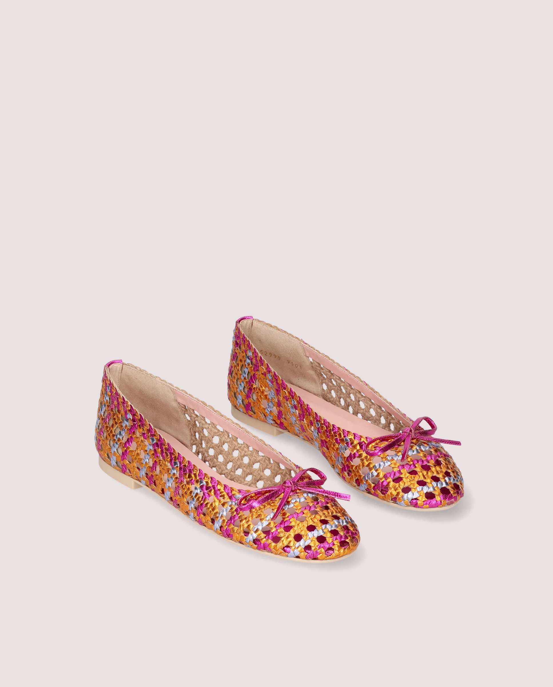 Bailarinas Nicole Multicolores Pieles metalizadas
