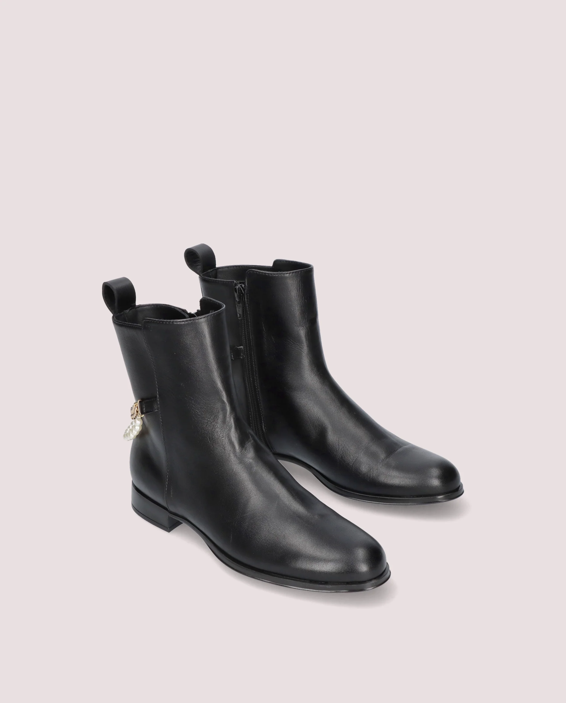 Botines Pat Negros Piel