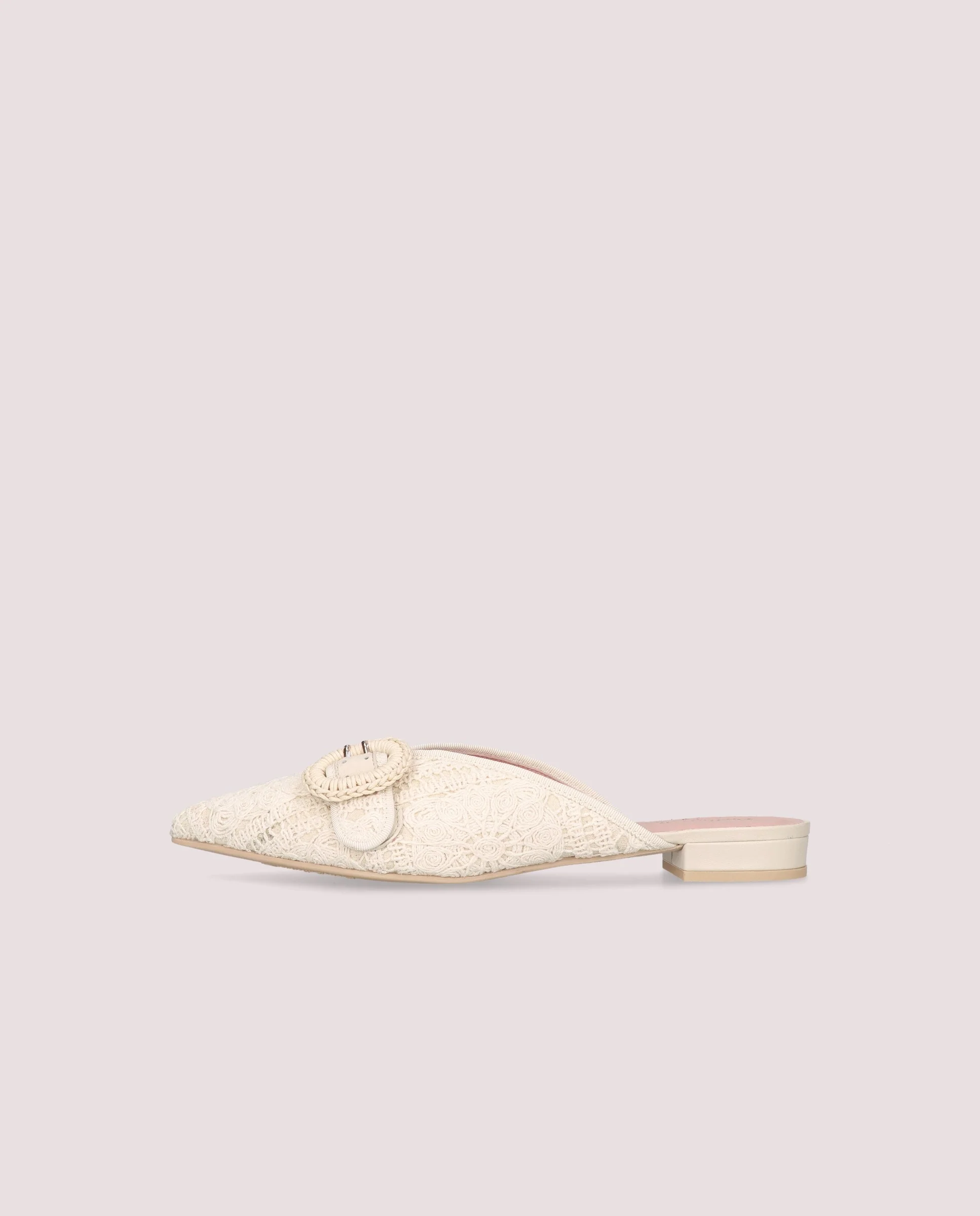 Mules Clementine Beiges Tejidos - Image 3