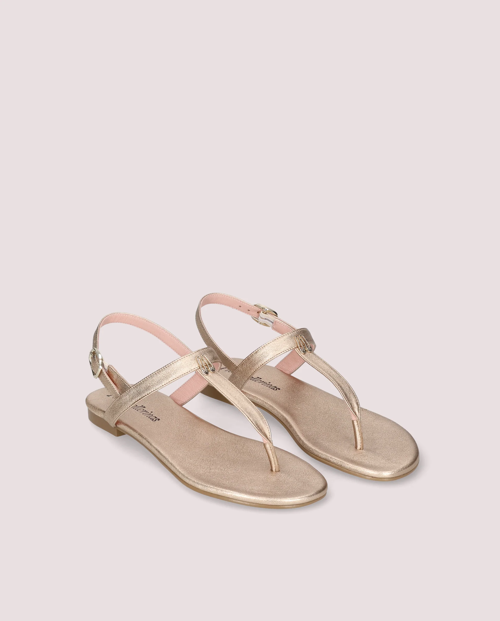 Sandalias Judy Dorados Pieles metalizadas